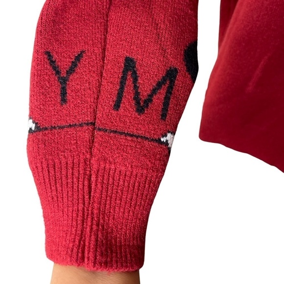 Disney Mickey Mouse Crew Pullover Sweater Size SM Pluto Long Sleeve Unisex - Picture 3 of 6